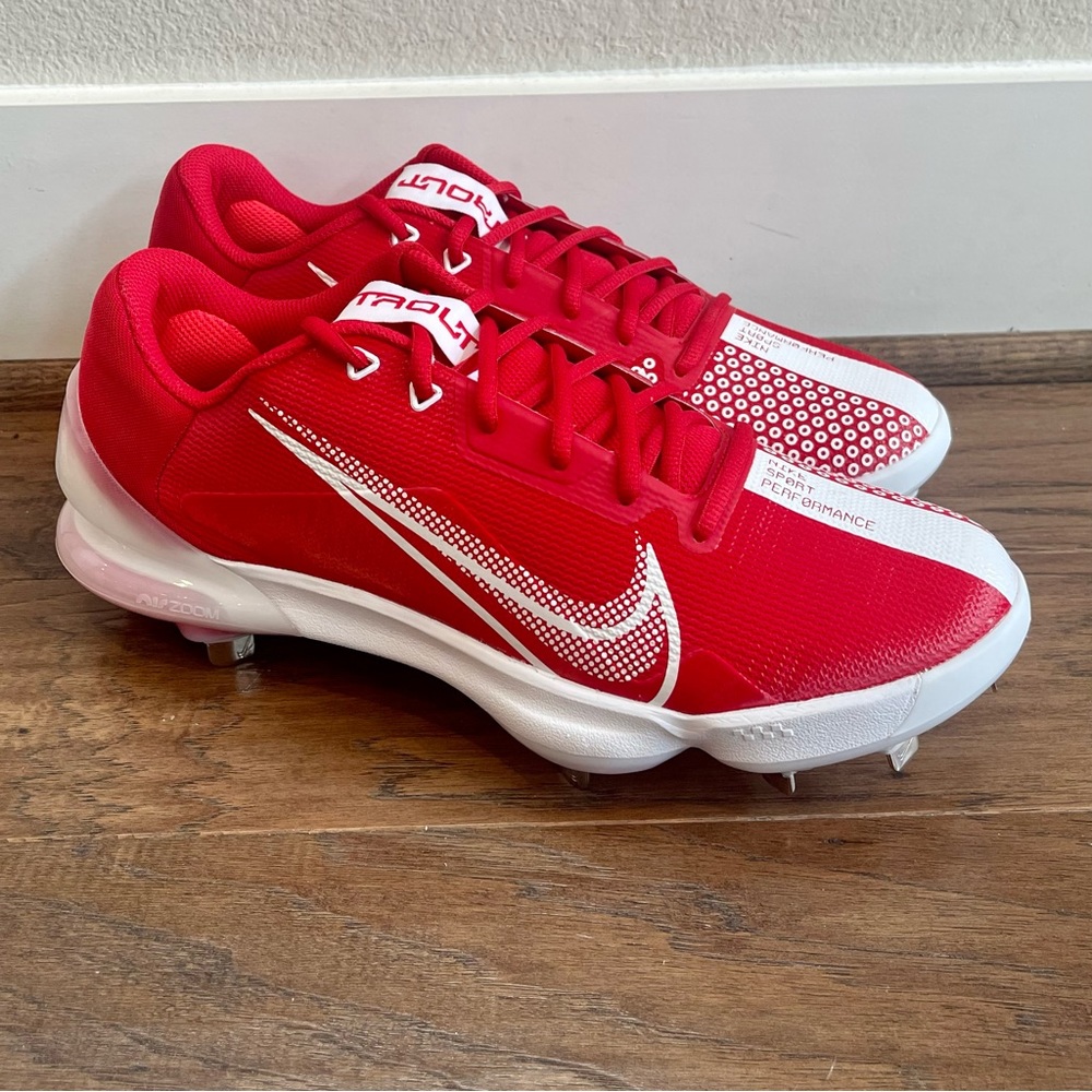 Nike Force Zoom Trout 7 Pro Metal Baseball Cleats Red Men’s Size 11 CQ7224-602